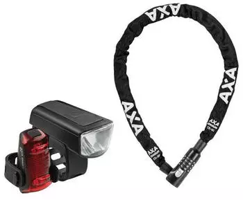 Axa-Basta Safety Set Schloss-Licht-Kombi Dwn 50 Set + Absolute C50-90