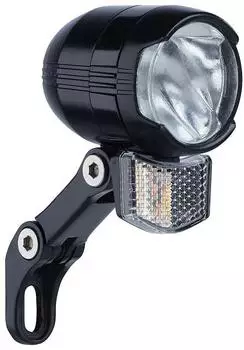 B&uuml;chel Shiny 80 LED Front-Scheinwerfer mit Standlicht (StVZO, 80 Lux) - inkl. Nirosta-Halterung