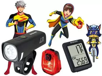 Sigma Leuchten-Set Aura 40 / Hiro 10 / BC 5.0 WR schwarz