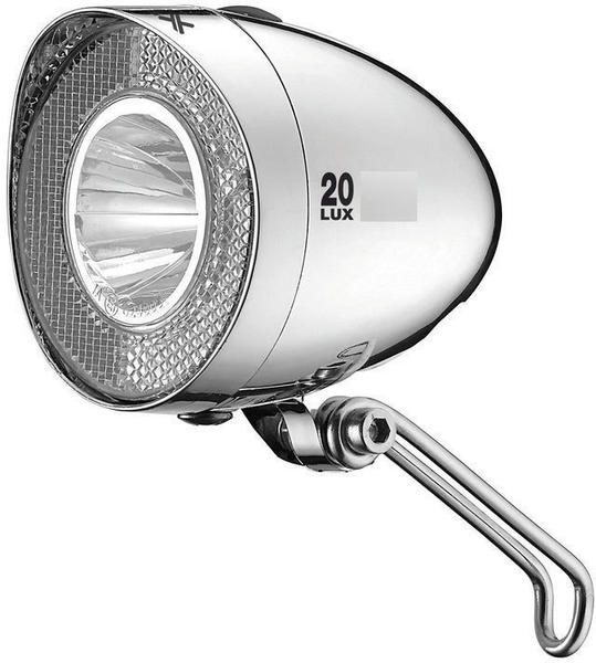 XLC Batterie Scheinwerfer LED Retro mit StVZO für alle Räder, 20 Lux