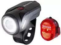 Sigma 17360, Sigma Aura 35 Frontlicht + Nugget II R&uuml;cklicht LED Beleuchtungsset m.