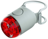 Knog Plug Fahrradlampe StVZO rote LED grau (10 Lumen)