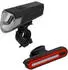 Fischer Fahrradbeleuchtung Set LED, Schwarz (50647)