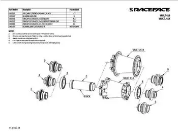Race Face Vault 414 Naben-Achse Vorderrad Boost (F60055)