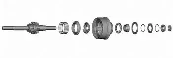 Shimano Achs- und Antriebseinheit SG-3R75-B 197,6mm (SG-3R75-B)
