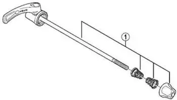 Shimano Schnellspanner 173 mm FH-M785