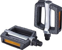 Bbb BPD-45-Black, Bbb Steadyrest Pedals Silber Black