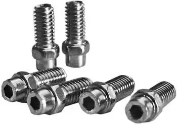 Exustar 4 mm Pedale Pins Kit 40 Stück silber Herren (305900605)