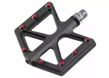 Exustar ZP-D213 Plattformpedale Carbon/Harz, schwarz/rot (PED/D213)