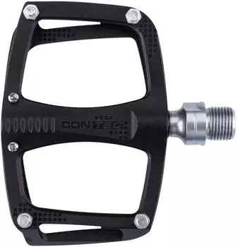 CON-TEC Spurt CT Plattform-Pedale MTB/ATB, Alu, schwarz (WE-C260CITY BK)