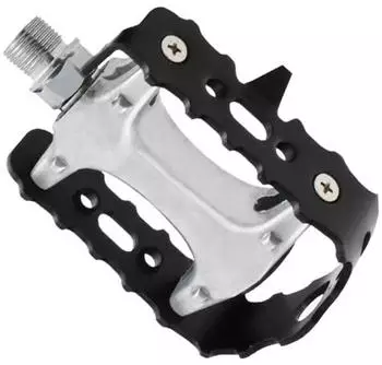 M-Wave STEADY A4 MTB-Pedale, Aluminium, schwarz/silber (311063)