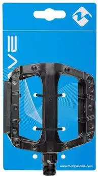 M-Wave Steady-A10 Plattformpedale Aluminium, schwarz (311134)