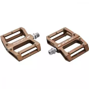 PROCRAFT Small Grip Advanced CNC Plattformpedale 93x94mm, braun