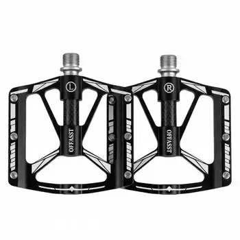 LuxusKollektion Plattformpedale MTB ultraleicht Carbon/Aluminium 283g 9/16" Cr-Mo Achse