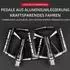 LuxusKollektion Plattformpedale MTB ultraleicht Carbon/Aluminium 283g 9/16