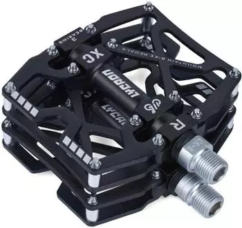 LuxusKollektion Plattformpedale CNC-Aluminium, rutschfest, 3 Kugellager, BMX/MTB 9/16"