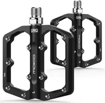 MoKo MTB Alu-Flachpedale 9/16" 3-Lager 24 Stifte, schwarz