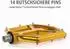 Gerster MTB-Pedale CNC-Aluminium, ultraflach, 9/16″ Chromoly-Achse, 14 Anti-Rutsch-Pins, gold