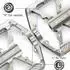 LuxusKollektion Fahrradpedale CNC-Aluminium, 9/16 Zoll, silber