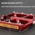 Gerster Plattformpedale CNC-Aluminium, 9/16 Zoll, rot, mit Reflektoren