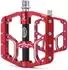 LuxusKollektion MTB Plattformpedale Aluminiumlegierung, rot, 9/16 Zoll, 3 Lager