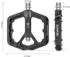 Gerster MTB Plattformpedale Nylonfaser, 9/16 Zoll, schwarz