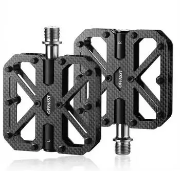 Gerster T700 Carbon Plattformpedale ultraleicht 215g Titan-Achse 9/16"