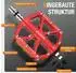 Gerster Plattformpedale CNC-Aluminium MTB, 3 Lager, rot, Anti-Rutsch