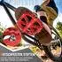 Gerster Plattformpedale CNC-Aluminium MTB, 3 Lager, rot, Anti-Rutsch
