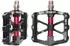 Gerster MTB Plattformpedale 9/16 Zoll, CNC-Aluminium, 3 abgedichtete Lager, schwarz