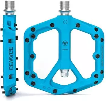 Gerster Plattformpedale MTB Nylonfaser 9/16 Zoll, blau