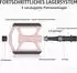 Gerster Plattformpedale Aluminium, rutschfest, pink