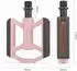 Gerster Plattformpedale Aluminium, rutschfest, pink