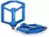 Gerster MTB Plattformpedale CNC-Aluminium, ultraflach, 14 Anti-Rutsch-Pins, blau (9/16″)