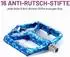 Gerster Fahrradpedale Rennrad/MTB CNC-gefräst 9/16 Zoll, blau Tarnmuster