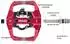 Gerster Klickpedale MTB/Rennrad Aluminiumlegierung 9/16 Zoll, rot