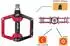 Gerster MTB Plattformpedale Aluminium, rot, 9/16