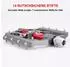 Gerster Plattformpedale MTB/Rennrad Aluminiumlegierung 9/16 Zoll titanfarben