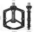 LuxusKollektion MTB Plattformpedale CNC-Aluminium, 14 Pins, 9/16″ Chromoly, schwarz