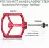 LuxusKollektion MTB Plattformpedale CNC-Aluminium ultraflach 9/16
