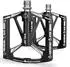 ESLNF Flat Pedale MTB 9/16 Zoll CNC-Aluminium, 3 Lager, schwarz