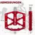 Gerster Plattformpedale MTB/Rennrad Aluminium 9/16