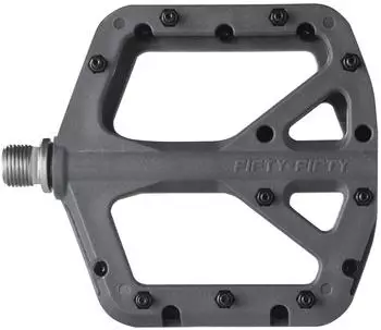 LuxusKollektion FIFTY-FIFTY Plattformpedale Nylon Composite MTB 9/16 Zoll, grau