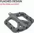 LuxusKollektion FIFTY-FIFTY Plattformpedale Nylon Composite MTB 9/16 Zoll, grau