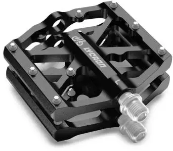 Gerster Plattformpedale MTB/BMX Aluminiumlegierung 9/16'' CR-MO Spindel, schwarz
