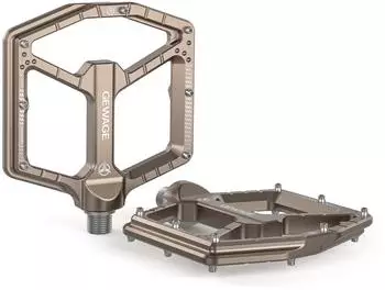 LuxusKollektion MTB Plattformpedale CNC-Aluminium, ultraflach, 9/16&Prime; Chromoly-Achse, 14 Anti-Rutsch-Pins