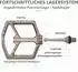 LuxusKollektion MTB Plattformpedale CNC-Aluminium, ultraflach, 9/16″ Chromoly-Achse, 14 Anti-Rutsch-Pins