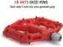 Gerster MTB Plattformpedale Nylonfaser, rot, 9/16 Zoll