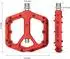 Gerster MTB Plattformpedale Nylonfaser, rot, 9/16 Zoll