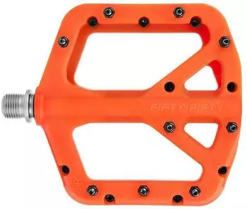 Gerster FIFTY-FIFTY MTB Flat Pedal Nylon Composite rutschfest 9/16 Zoll, orange
